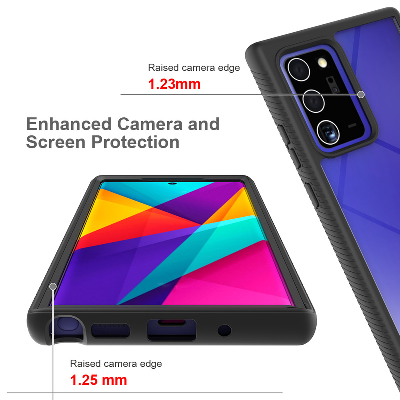 【Samsung Case】360 Full Body Ultra-thin Armor Clear Cover with Front Frame for Samsung S9/S9 Plus/S10/S10 Lite/S20/S20 Plus/S20 Ultra Hard Back Phone Shockproof Case