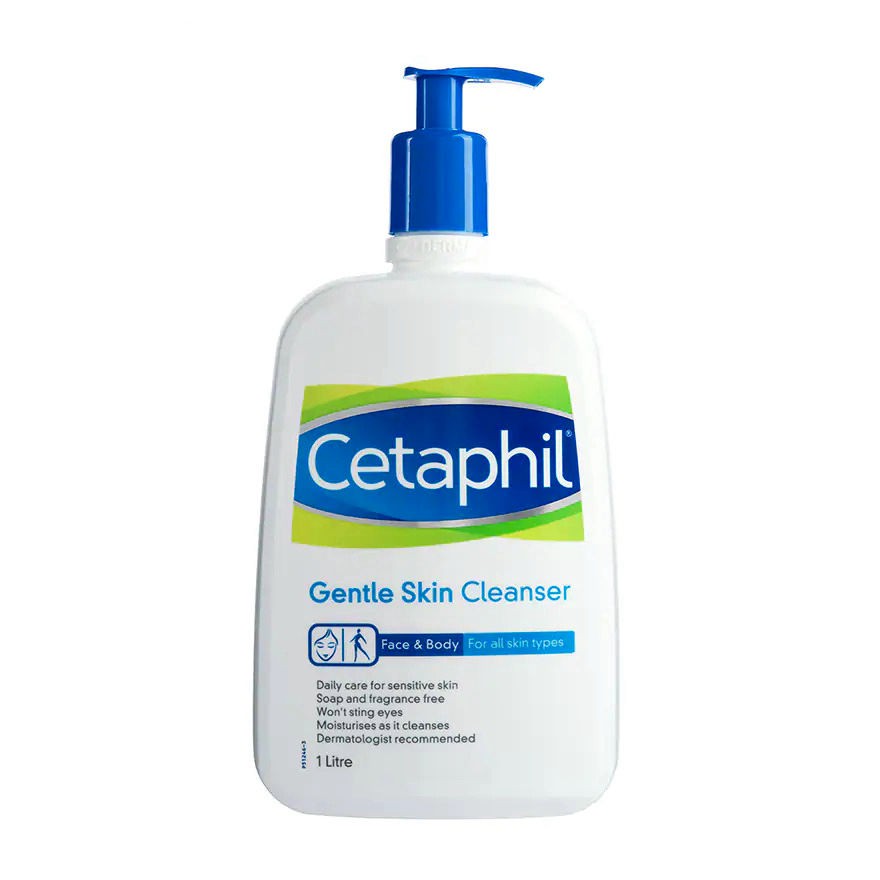 Cetaphil Gentle Skin Cleanser 1 Litre Pump Pack / FACE Body Wash