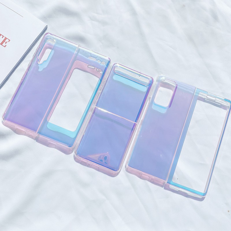 Samsung Z Flip Case Samsung Galaxy Z Fold 2 Imd Gradient Imitate Mirror Phone Case Cover Samsung Galaxy Fold Shopee Singapore