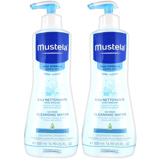 mustela no rinse cleansing water