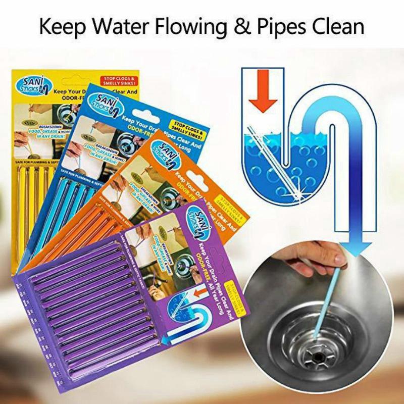 Sewer Cleaning Rod Sewage Decontamination To Deodorant Kitchen Drain Cleaner Shopee Singapore