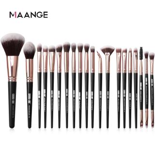 Image of MAANEG 18 Pcs Premium Makeup Brush- Foundation Powder Concealer Eye shadows Blush Cosmetic Brushes