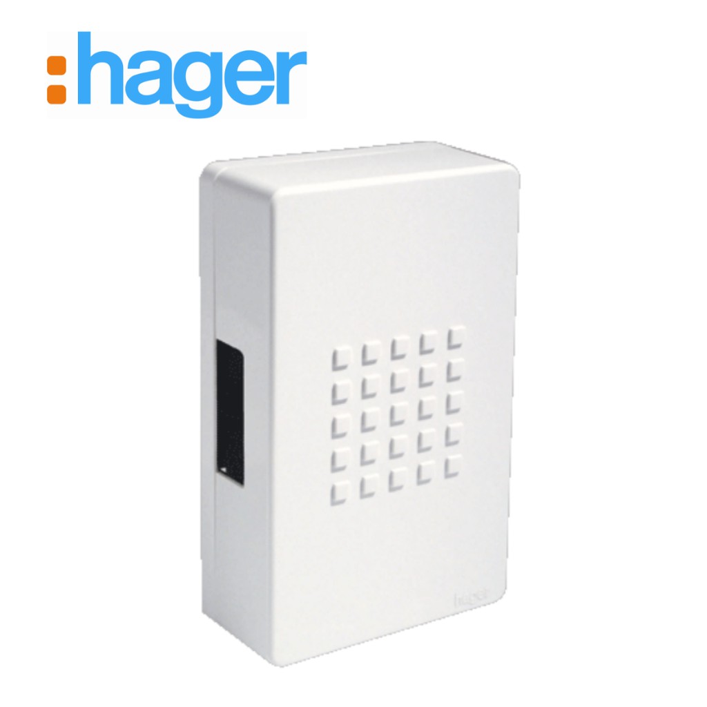 HAGER Wired Doorbell XC001 AC (White) Ding Dong Chime Door Bell