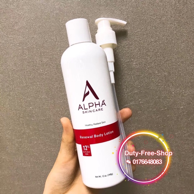 alpha aha lotion