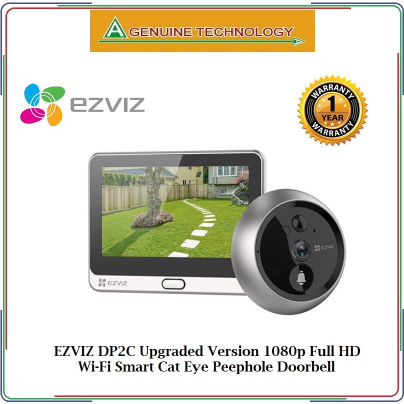 EZVIZ DP2C Upgraded Version 1080p Full HD WiFi Smart Cat Eye Peephole