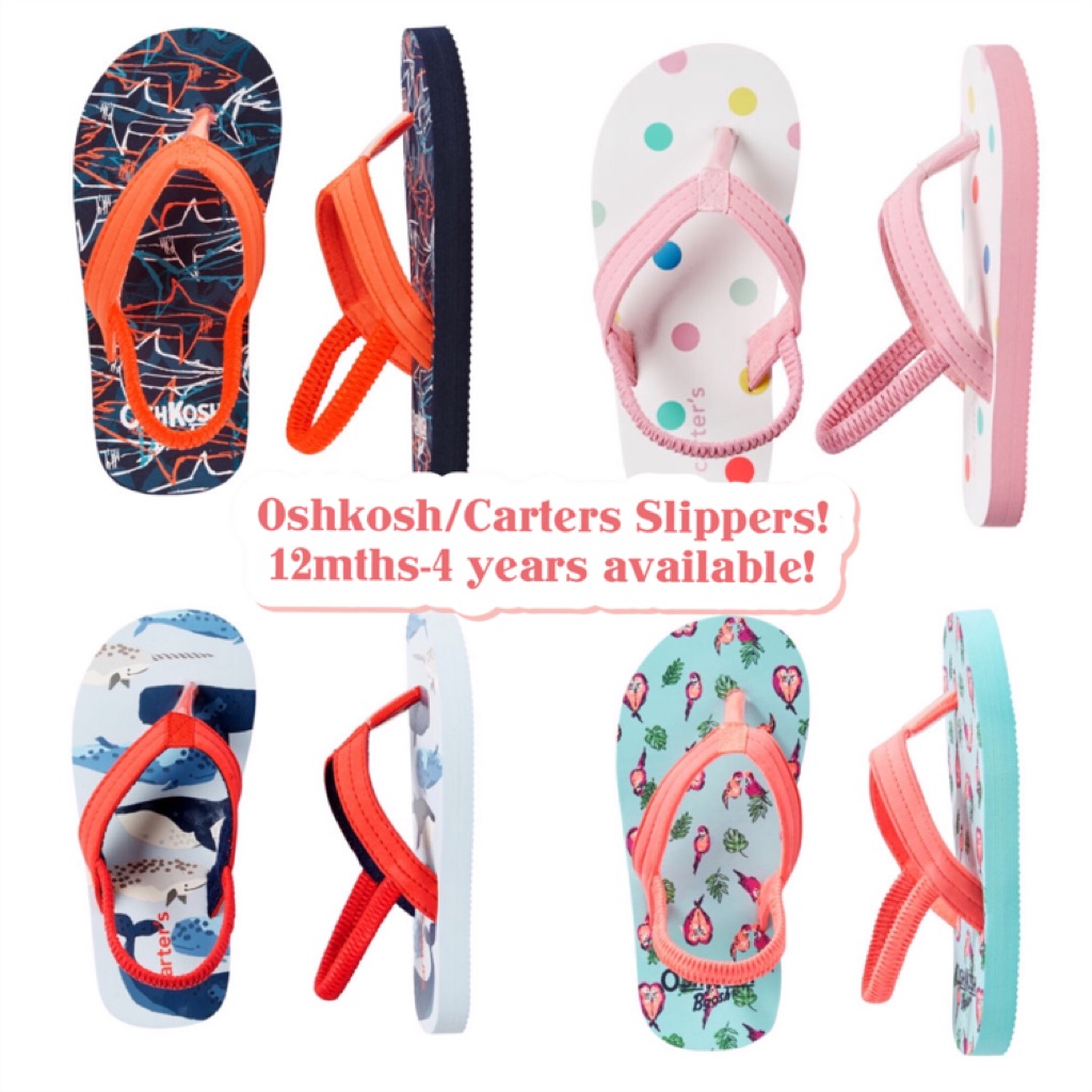 carters toddler flip flops