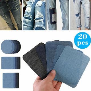 Iron on Patches for Clothing Repair 18PCS Denim Fabric Repair Patch kit for Inside Jeans & Clothing Repair 