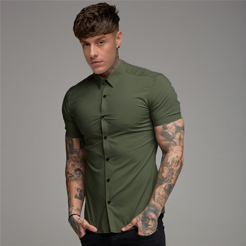 mens solid shirts