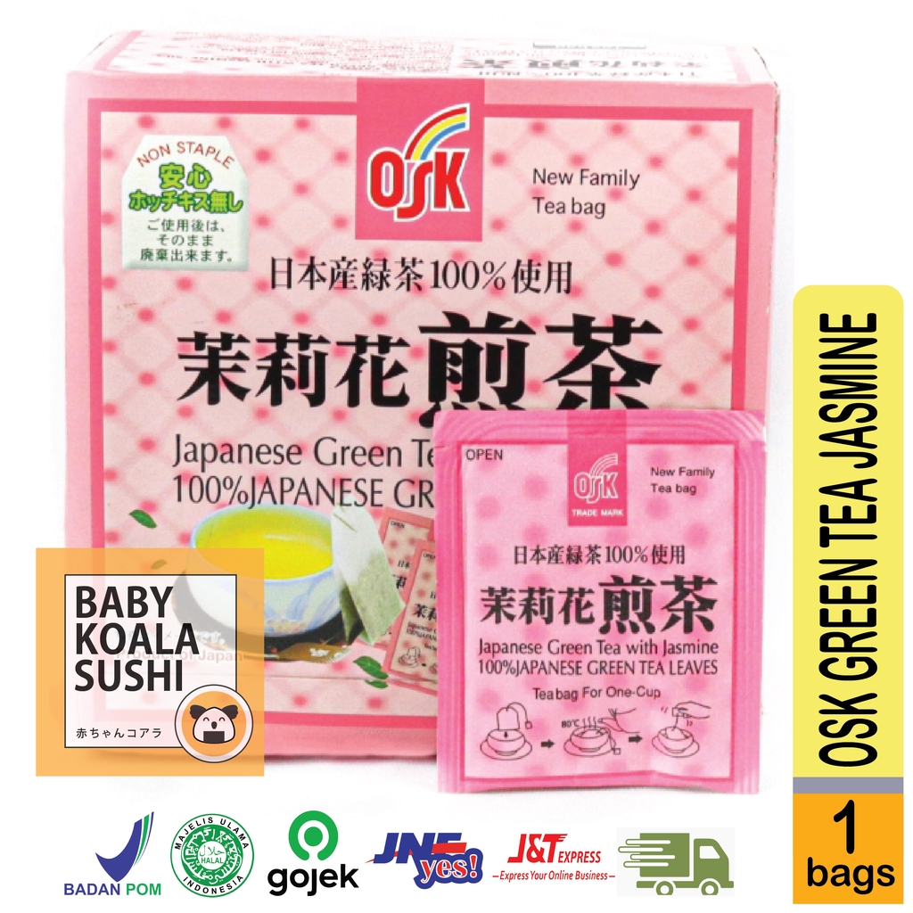 Osk Japanese Green Tea Sachets 2 G Halal Greentea Import Japanese Shopee Singapore