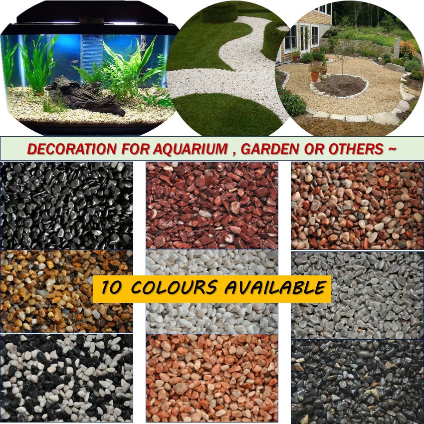5kg 5 Mm Pebble Wash Stone Garden Landscape Decoration Aquarium Batu Kacang Shopee Singapore