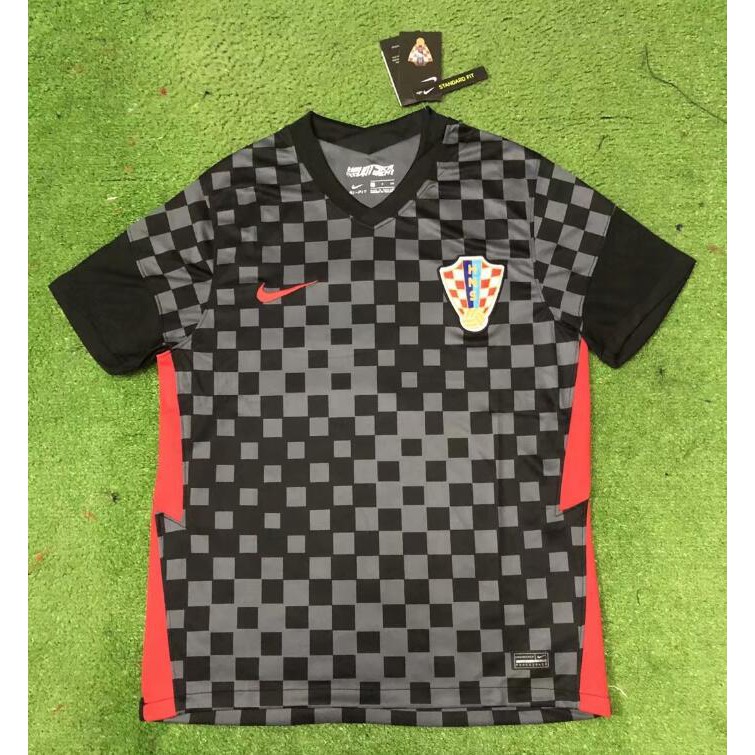 checkered soccer jersey