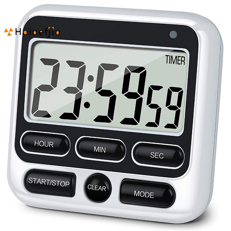 Digital Kitchen Timer With Mute Loud Alarm Switch On Off Switch 12 Hour Clock Alarm Memory Function Count Up Count Down For Kids Teachers Cooking Large Lcd Display Shopee Singapore