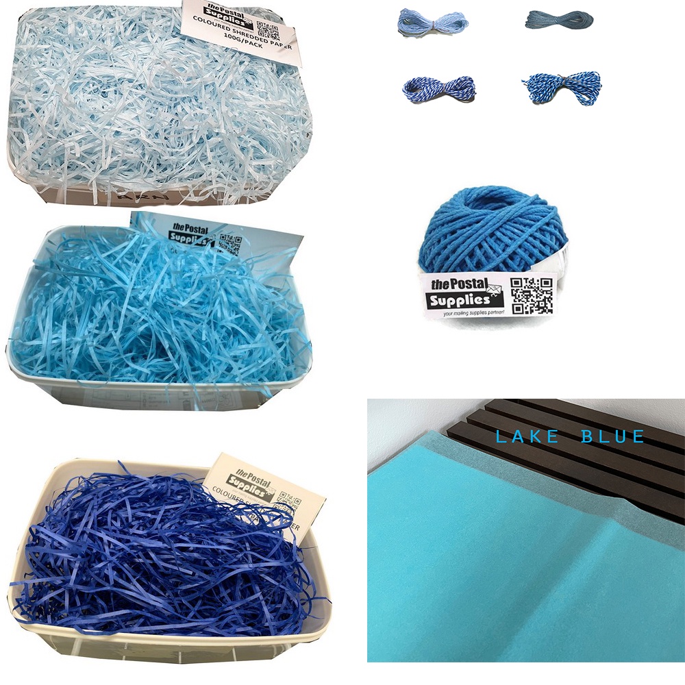 [Buy any 3] Blue Raffia Shredded Papers Hamper Fillers / Tying Jute