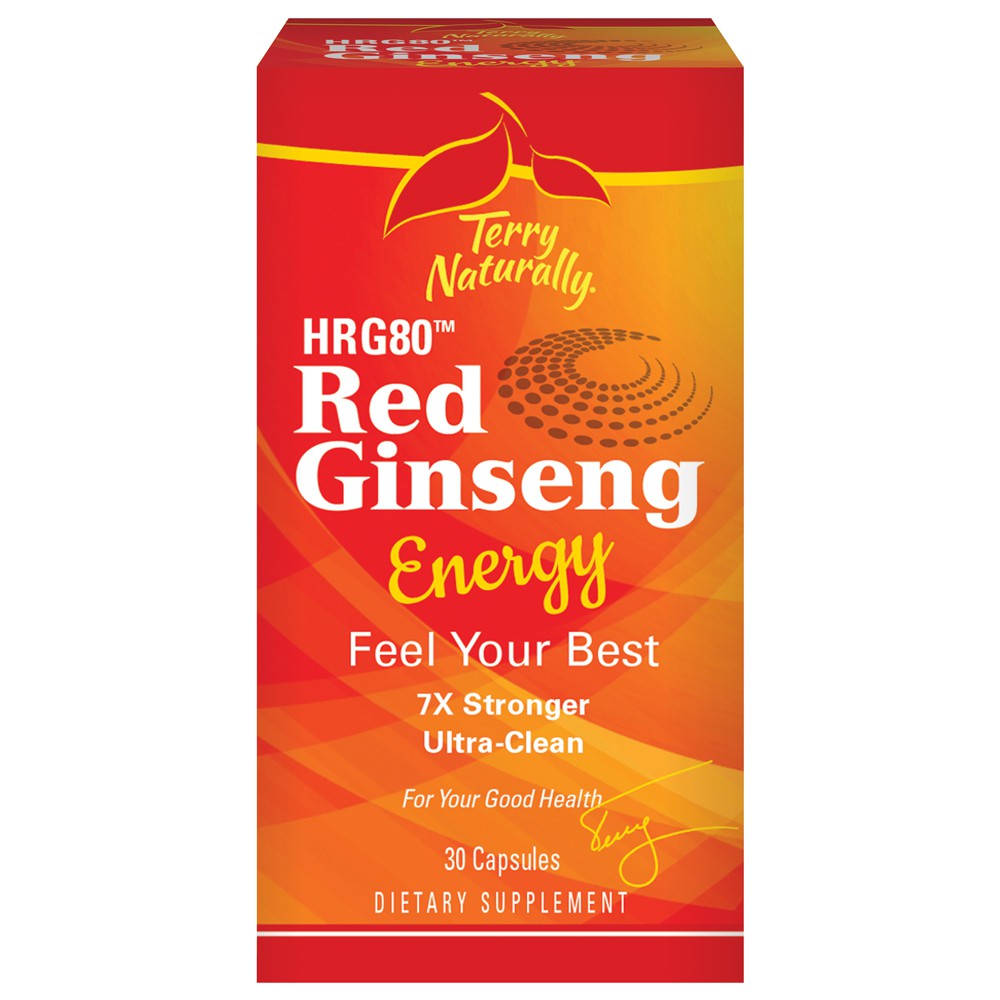 Terry Naturally HRG80 Red Ginseng Energy 30 capsules (7X Stronger