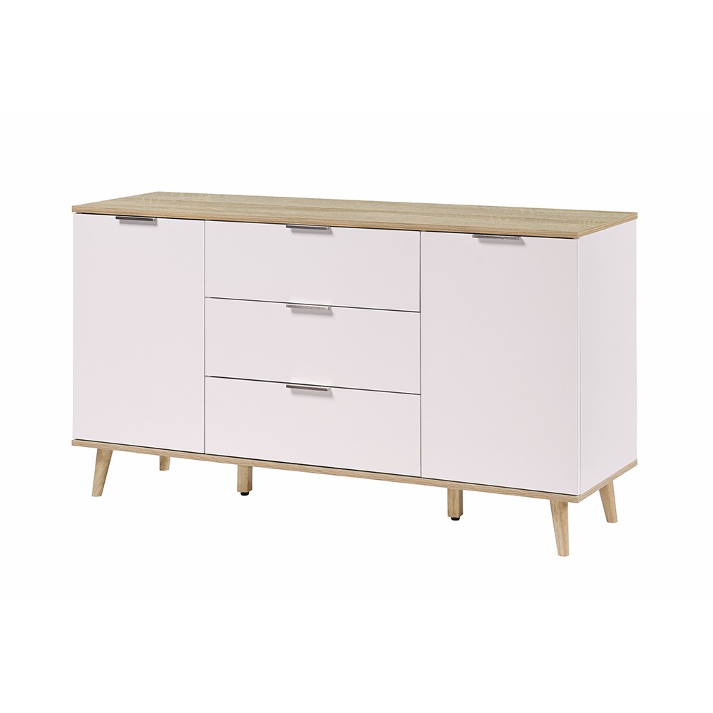 VHIVE Hamburg 1.4m Sideboard (Oak White Walnut 140cm Storage