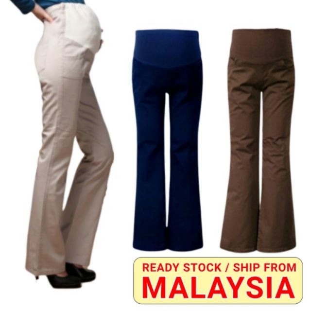 bootcut cotton pants