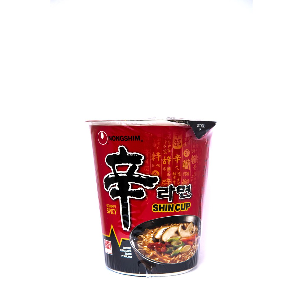 Nong Shim Korean Spicy Mushroom Shin Ramyun 72G Cup [Korean] Shopee