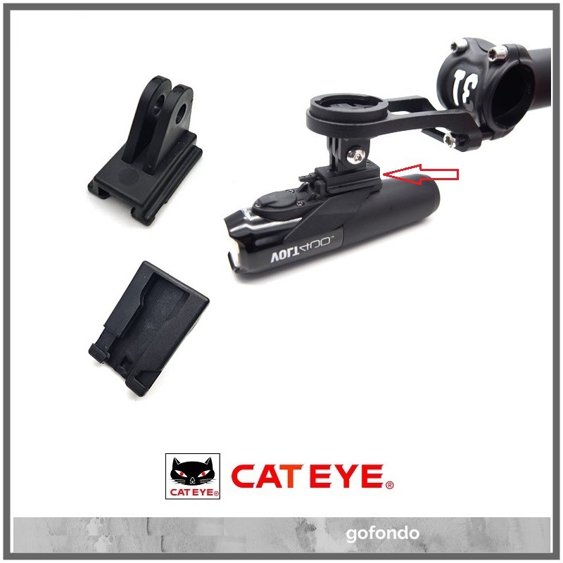 Bracket Tripod Gopro Mount FOR CATEYE AMPP VOLT Headlight Clip Under