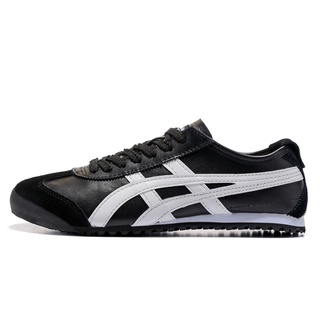 New Onitsuka Mexico 66 Men's and Women's Shoes classic black and white shoes Tigers leather shoes classic non-slip #1