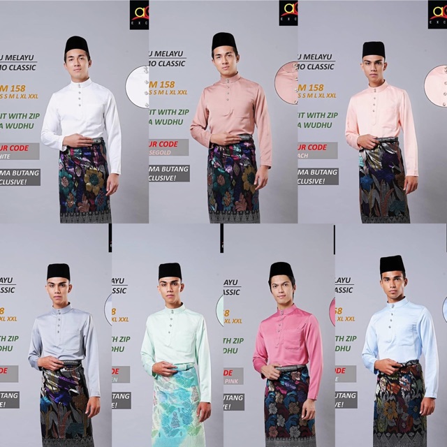 Shop Malaysia 7 7 Sale Baju Melayu Slim Fit By Ar Design With Mesra Wuduk Hidden Zip Kurta Dan Baju Melayu Raya Shopee Singapore