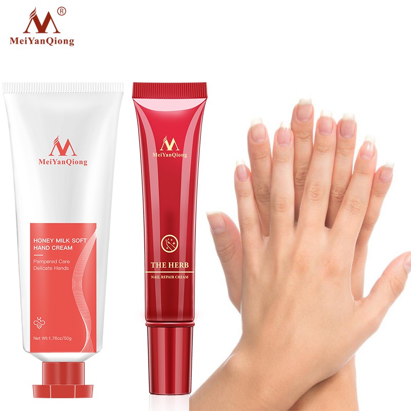 MeiYanQiong Honey Milk Soft Hand Cream Anti-aging Nourishing Moisturizer  (50g)+ The Herb Nail Repair Cream Nail and Foot Care (15g) | Shopee  Singapore