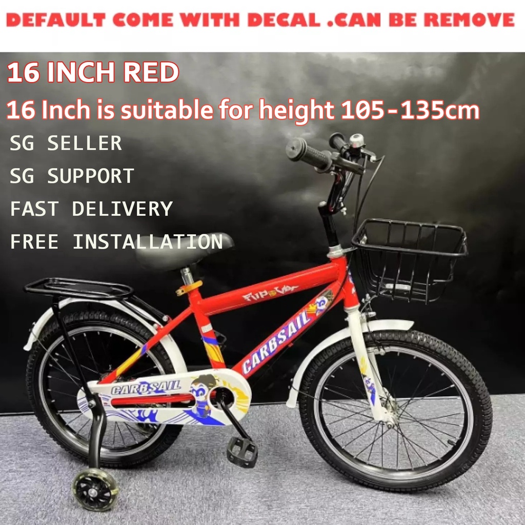 local (Free assemble and delivery service) kids 16 inch bicycle with