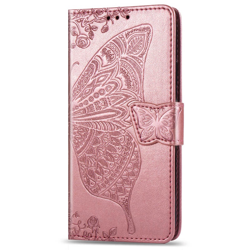 Veapero Samsung Galaxy A20E Case,PU Leather Flip Case Notebook Wallet Cover Embossed Butterfly with Magnetic Stand Card Holder ID Slots Soft TPU Bumper Protective Skin,Gray