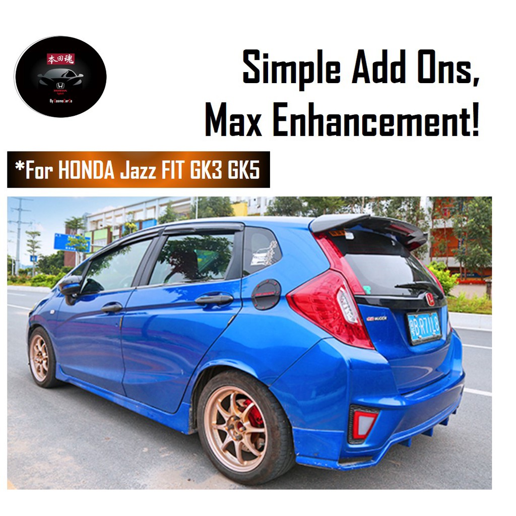 1 3 Day Deliver Honda Jazz Fit Gk3 Gk5 Fuel Petrol Tank 3d Hard Cover Carbon Fiber Mugen Word Car Decor Accessories Shopee Singapore