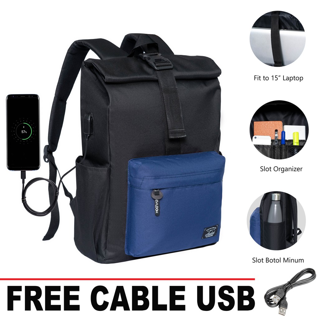 men's backpack with charger