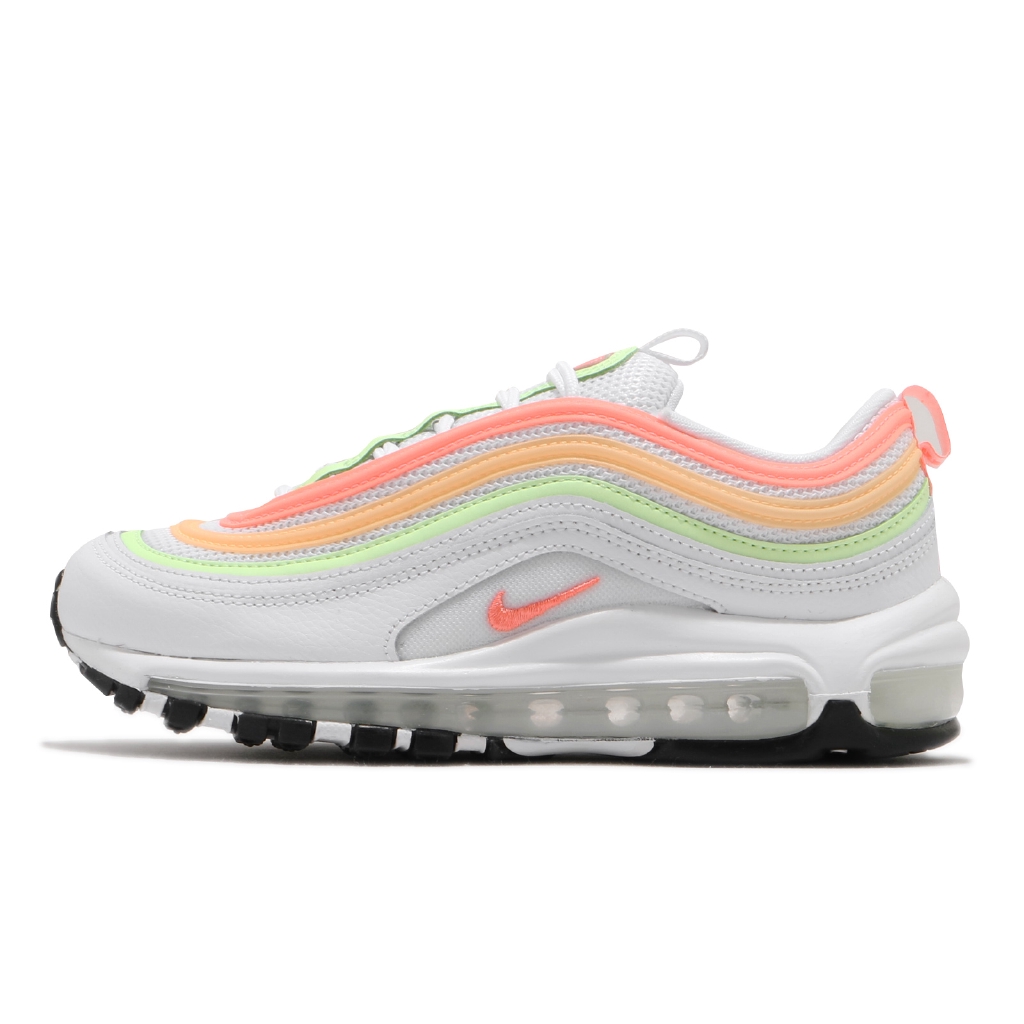 orange and green air max 97