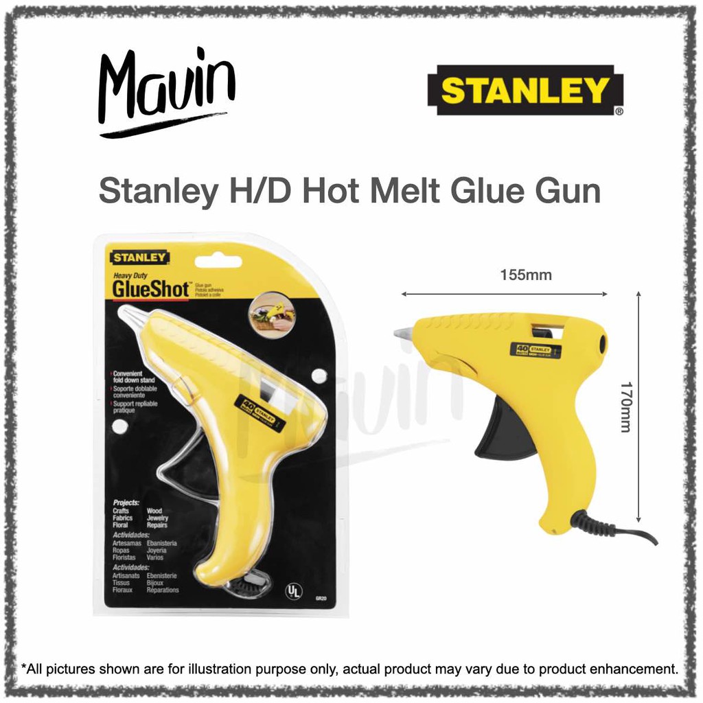 STANLEY Heavy Duty Hot Melt Glue Gun GR20【🇸🇬 Local Original Set