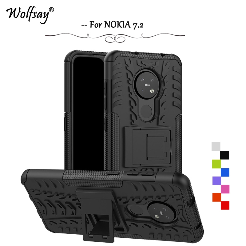 Nokia 7 2 Phone Case Texture Rubber Armor Cover Casing Shopee Singapore