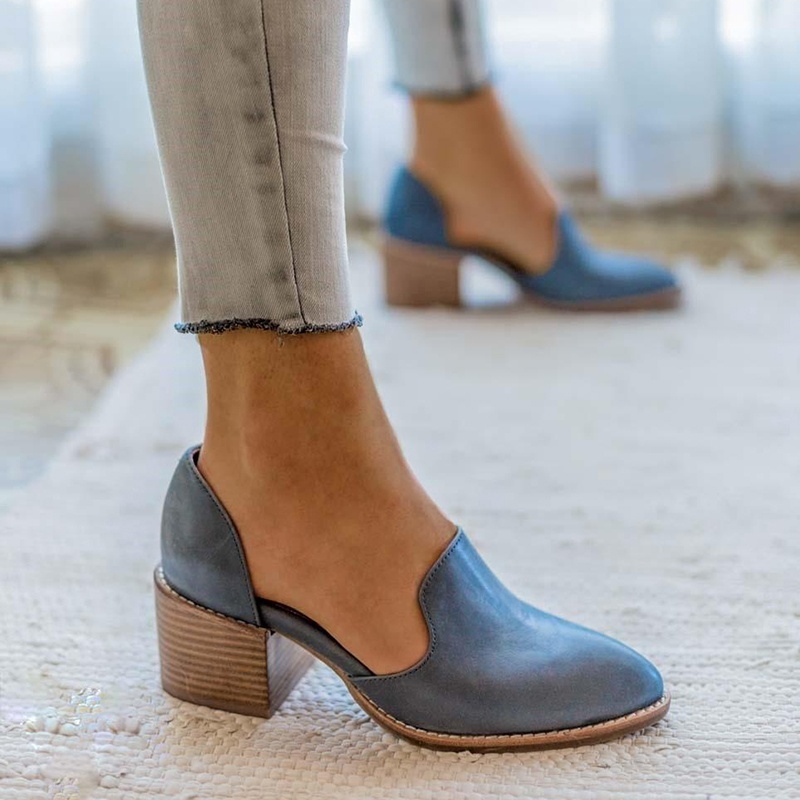 chunky slip on shoes