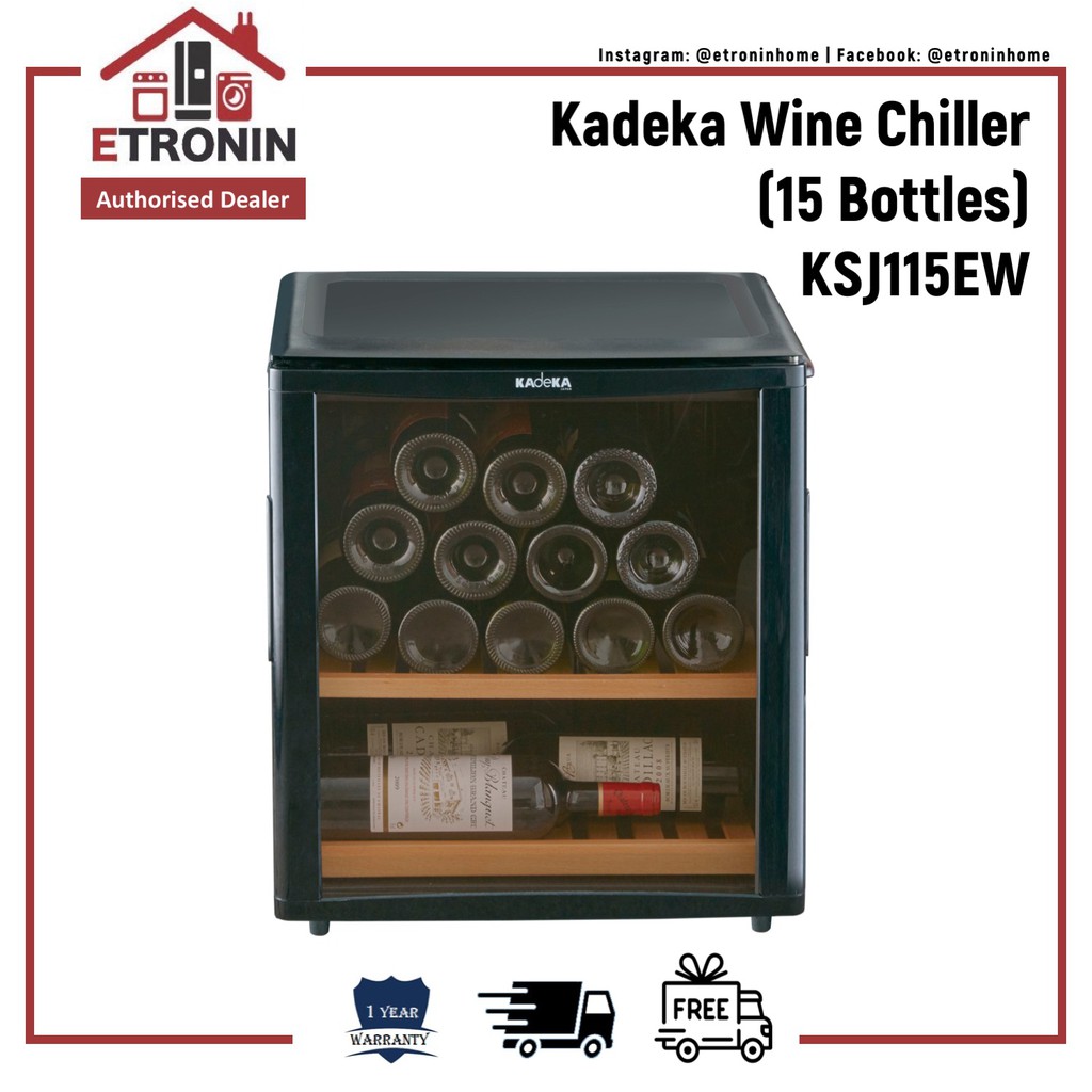 Kadeka Wine Chiller (15 Bottles) KSJ115EW Shopee Singapore
