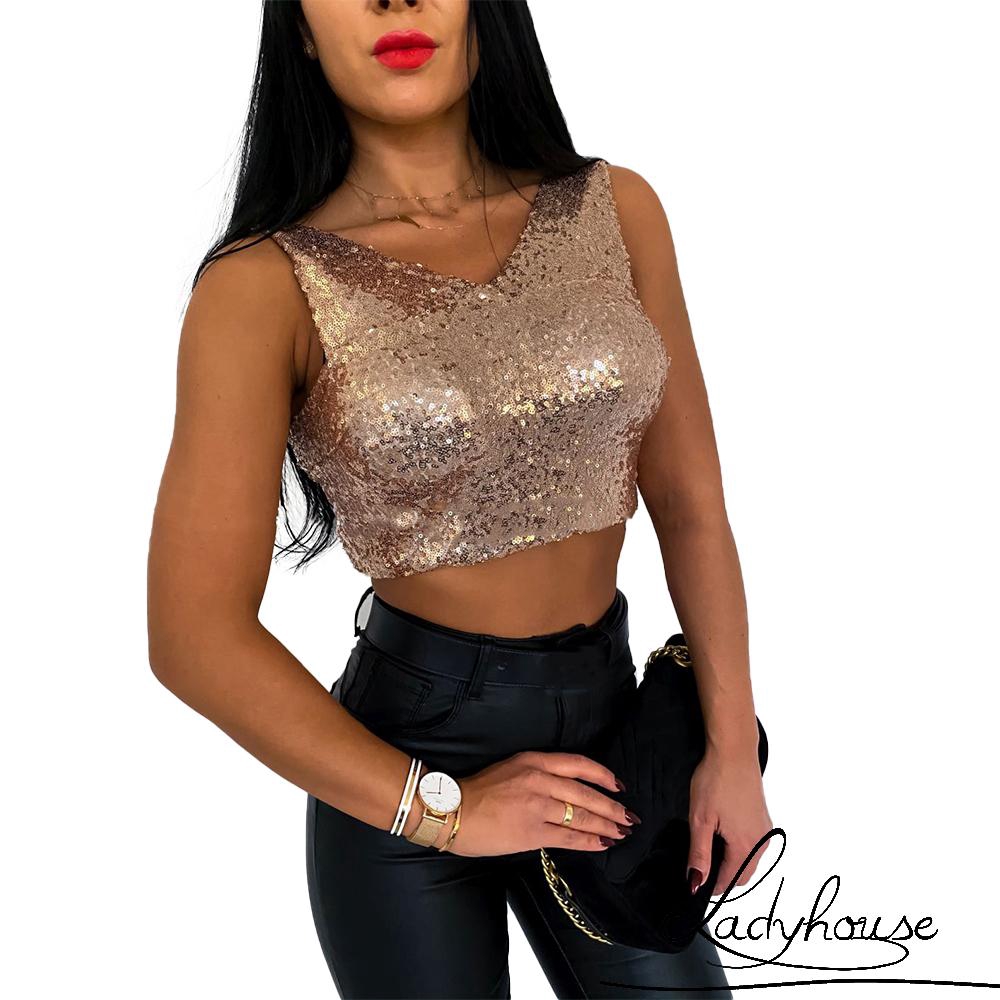 sparkle crop top