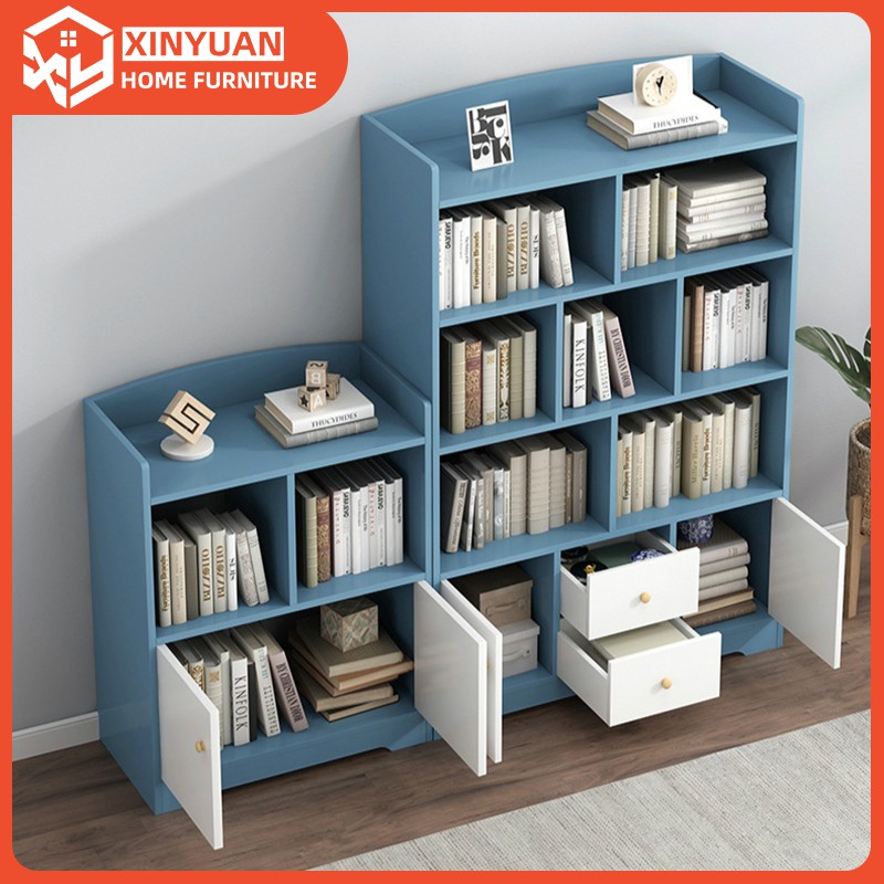 Simple Modern Bookcase Bookshelf Combination Floor Multifunctional ...