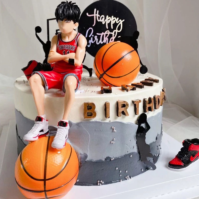 15cm Anime Slam Dunk Basketball Player Hanamichi Sakuragi Kaede Rukawa Pvc Action Figure Model Toy