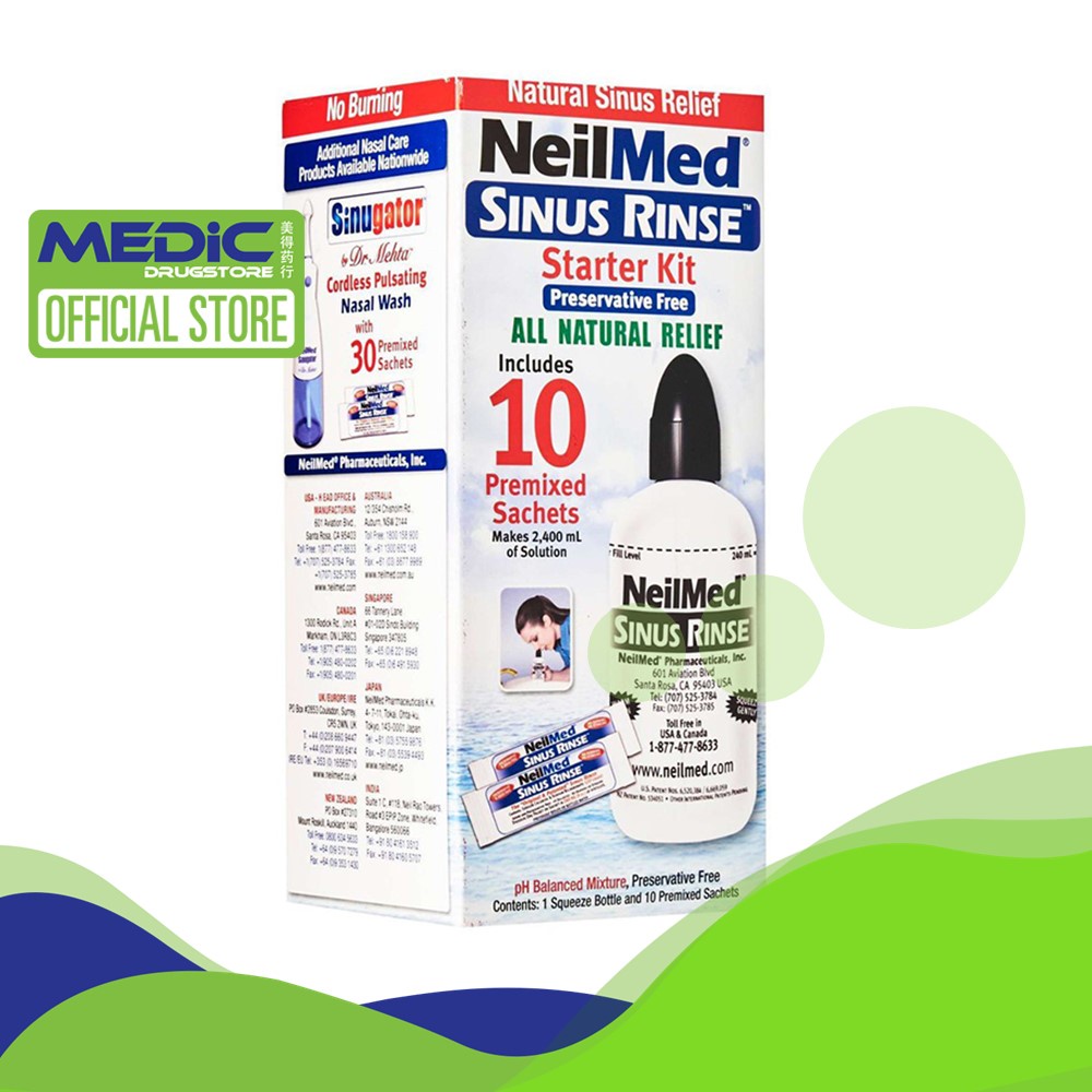 NeilMed Sinus Rinse Starter Kit 10s - By Medic Drugstore | Shopee Singapore