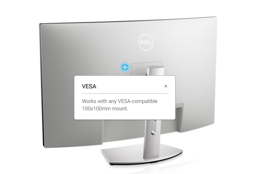 Dell 32" Curved 4K UHD Monitor S3221QS Shopee Singapore