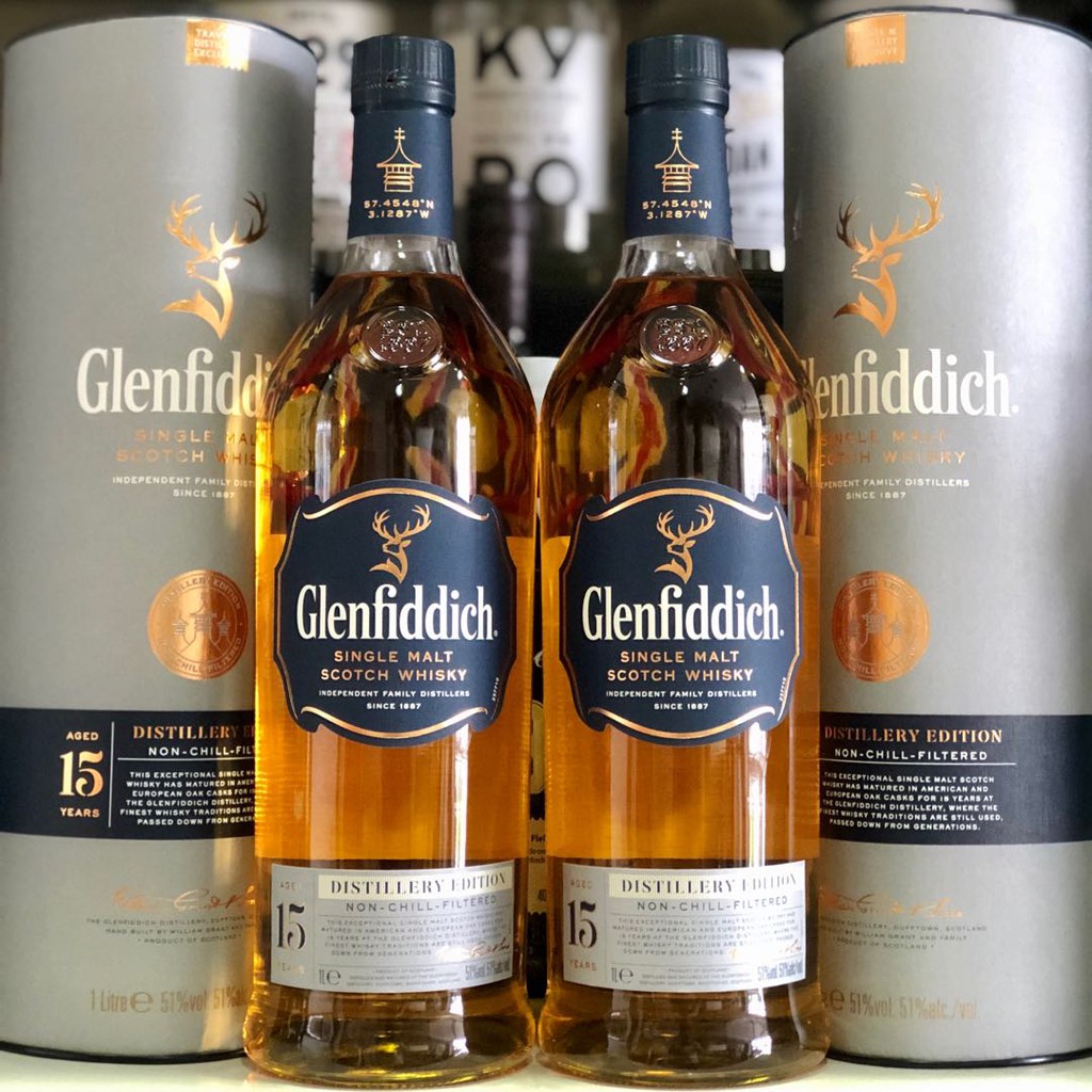 Glenfiddich 15 Years Old Distillery Edition Single Malt Scotch Whisky 1 Liter 51 Alc Come With Box Shopee Singapore