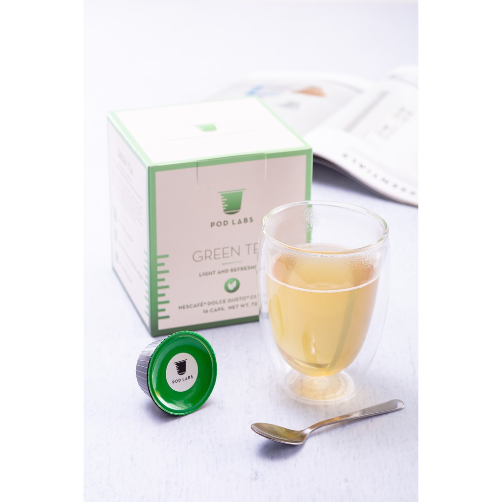 Pod Labs Dolce Gusto Green Tea 16 Dolce Gusto Compatible Capsules
