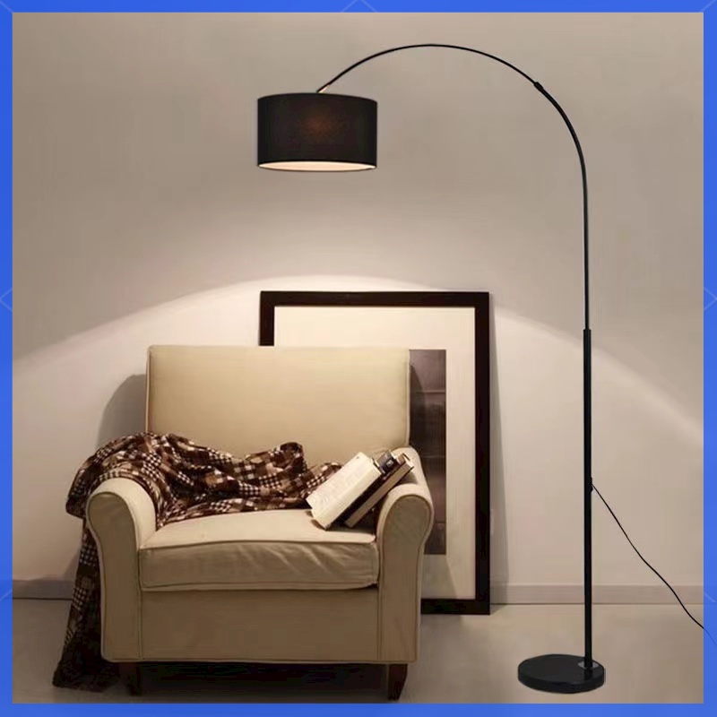 【Ready Stock】【COD】Modern Fashion Fishing Floor Lamp Living Room Study Lamp Shade Bedroom Floor Lamp