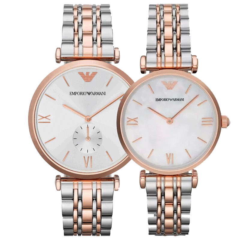 armani watch set for couple