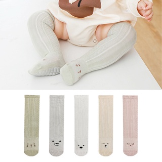 2022 Baby's Knee High Anti-Mosquito Mesh Socks Cute Bear 0-3 Y