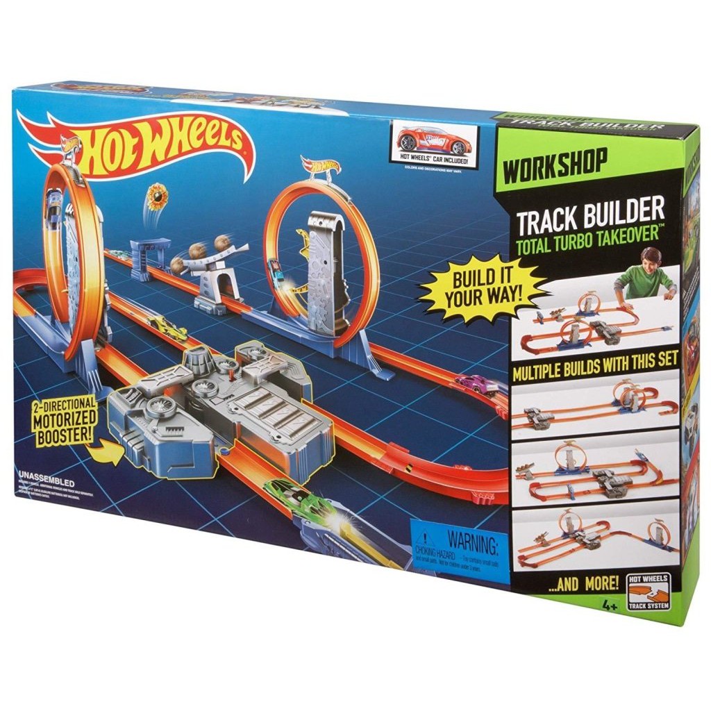 Hot Wheels Track Builder Total Turbo Takeover Track Set Shopee Singapore