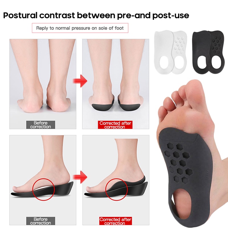 Heel Foot Cushion&Pad 3&4 Insole Shoe pad For Vogue Women Orthotic Arch SupporBP 