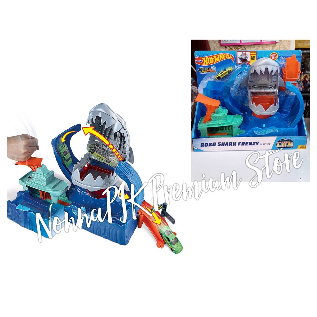 hot wheels robot shark