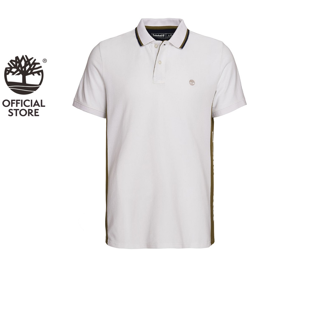 timberland white polo shirt
