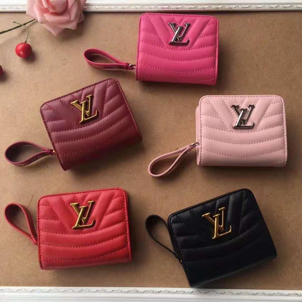 Fashion shop*LOUIS VUITTON LV Louis Vuitton smooth calfskin zipper wallet lv short clip lv ...