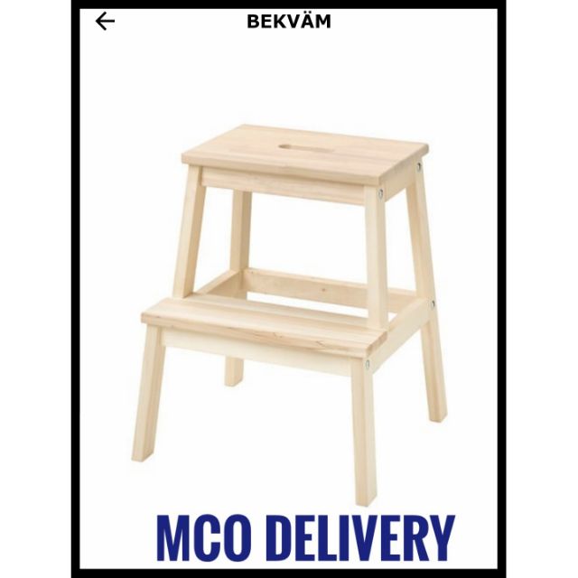 Bekvam Ready Stock Fast Shipping Step Stool Ikea Tangga Kayu Shopee Singapore